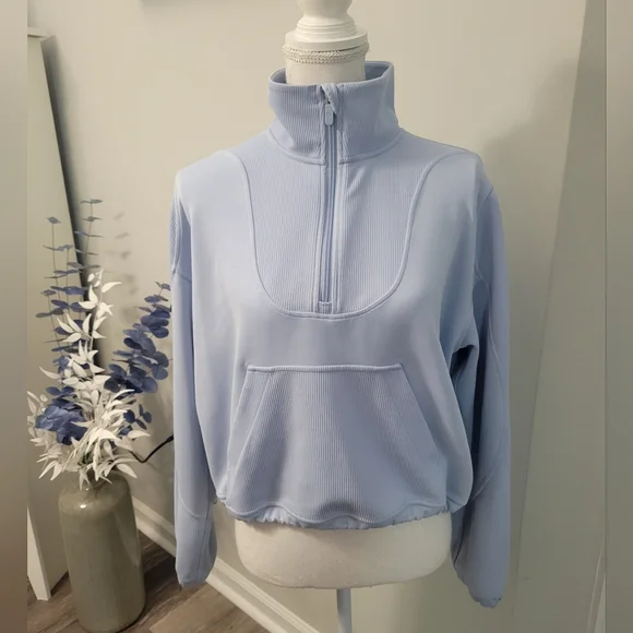 LULULEMON BRUSHED RIBBED SOFTSTREME HALF ZIP - Picture 6 of 14